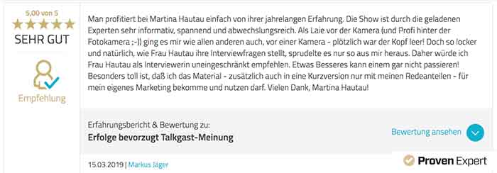 Referenz Markus Jäger